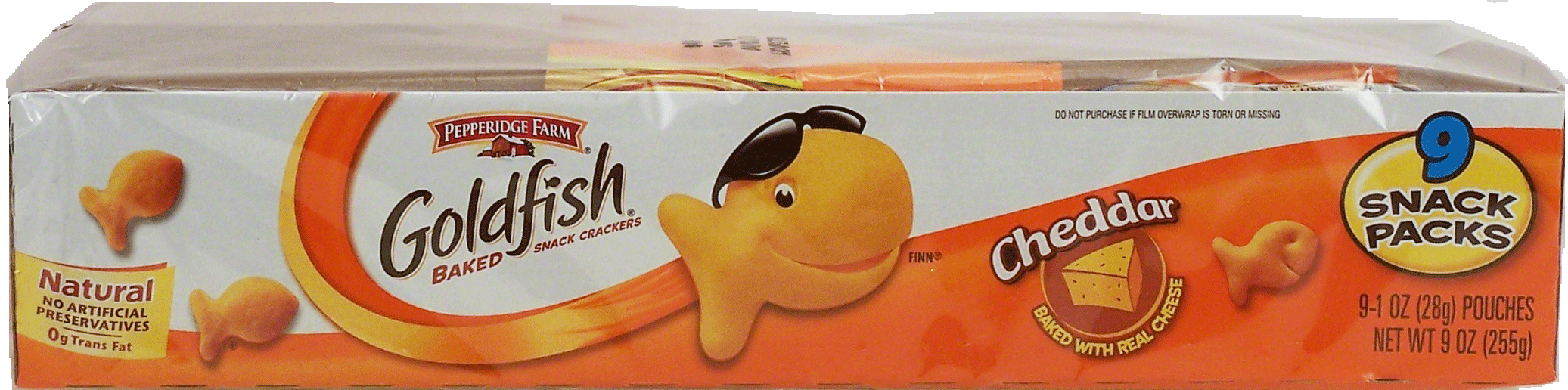 Pepperidge Farm Goldfish cheddar baked snack crackers, 9 1-oz. packages Full-Size Picture